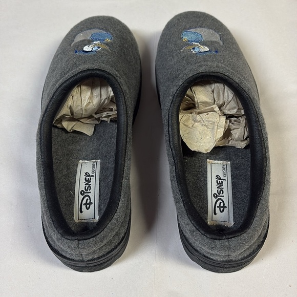 Disney Vintage Donald Duck Embroidered Slip on Mules Gray Size 9 NEW - Picture 3 of 6